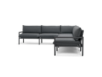 Terra Sectional, in Charcoal, profile view