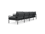 Terra Sectional, in Charcoal, rear view