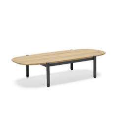 Terra Coffee Table, in Charcoal, three-quarter view