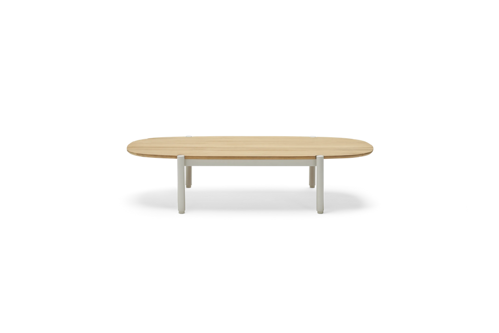 Terra Coffee Table, in Putty, front view