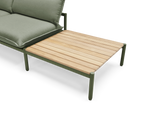 Terra In Line Table, large, in Olive, three-quarter view