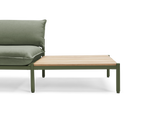 Terra In Line Table, large, in Olive, front view