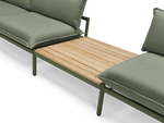 Terra In Line Table, large, in Olive, three-quarter view