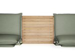 Terra In Line Table, large, in Olive, overhead view
