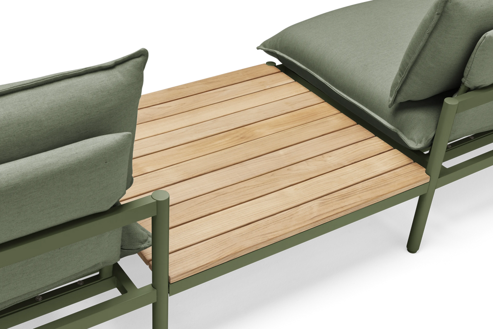 Terra In Line Table, large, in Olive, rear view