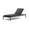 Terra Sun Lounger, in Charcoal, three-quarter view