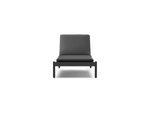 Terra Sun Lounger, in Charcoal, front view