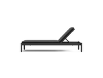 Terra Sun Lounger, in Charcoal, profile view