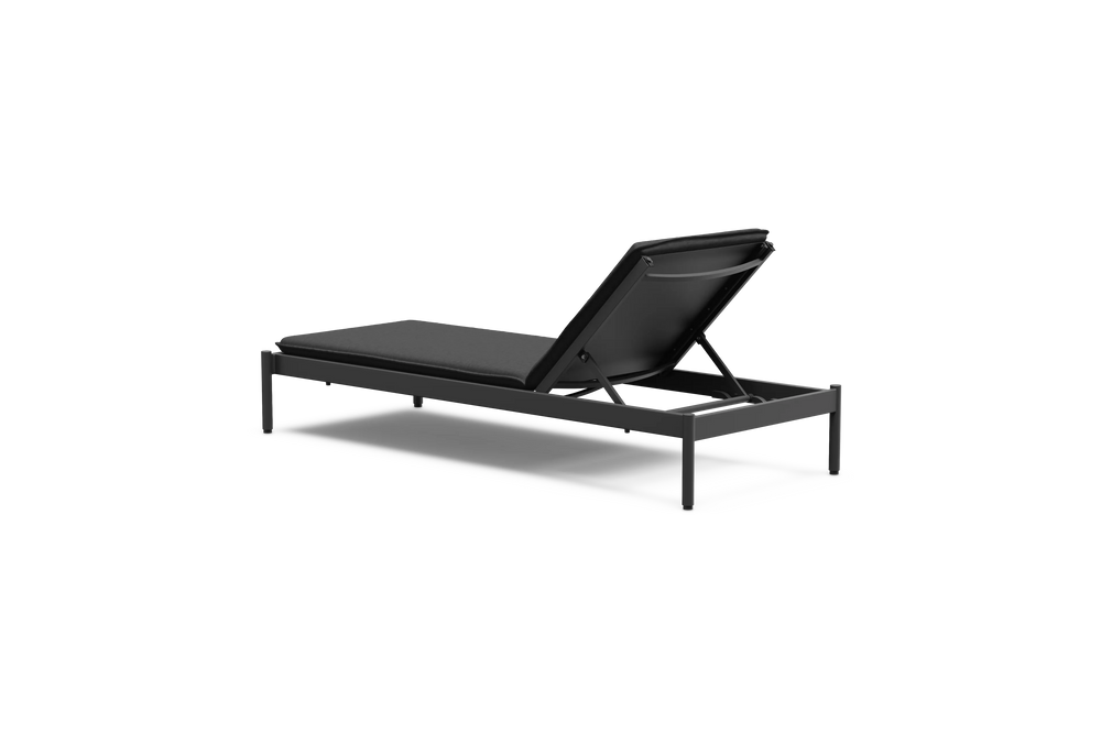 Terra Sun Lounger, in Charcoal, rear view