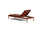 Terra Sun Lounger, in Rust, rear view