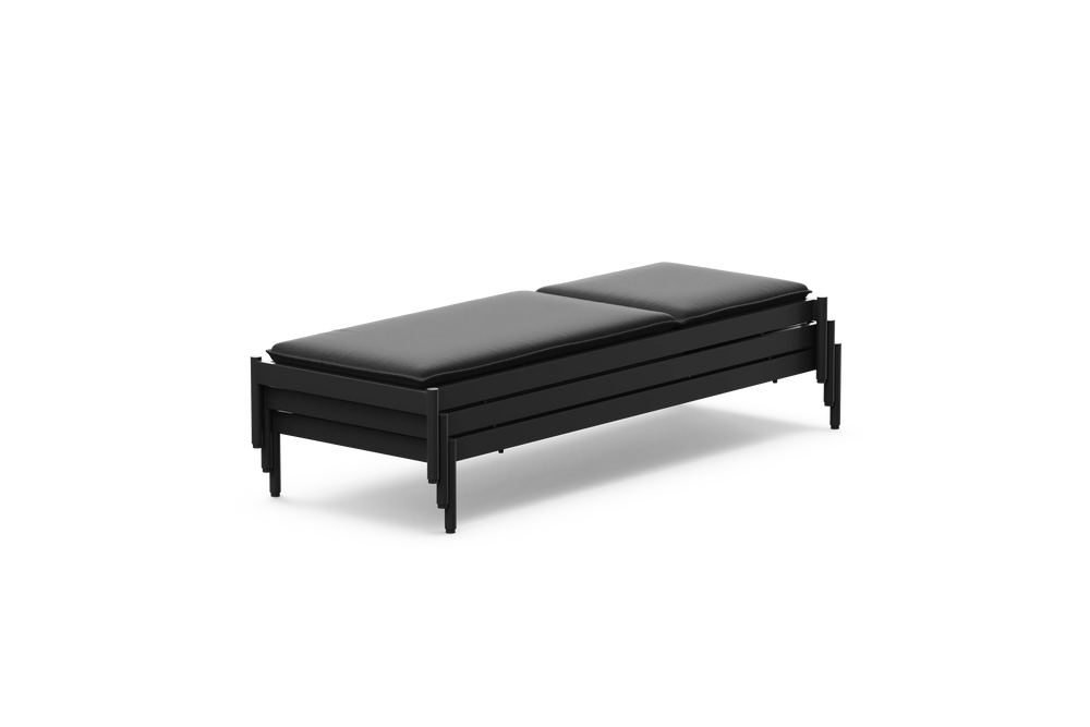Terra Sun Lounger, in Charcoal, stacked view