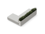 Workaround Chaise Sofa – White | Sunbrella Nurture Pebble / Planter – image 6