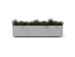 Workaround Chaise Sofa – White | Sunbrella Nurture Pebble / Planter – image 4