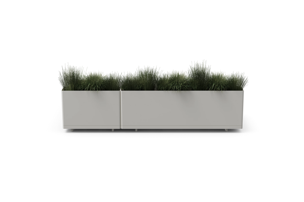 Workaround Chaise Sofa – White | Sunbrella Nurture Pebble / Planter – image 4