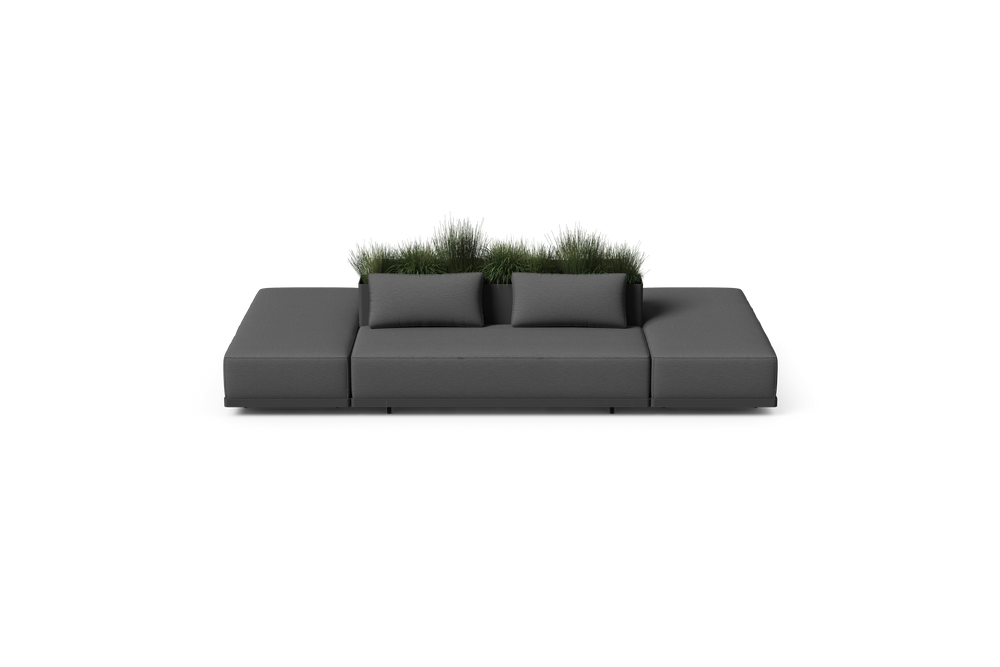 Workaround Island – Charcoal | Sunbrella Nurture Charcoal / Planter – image 2