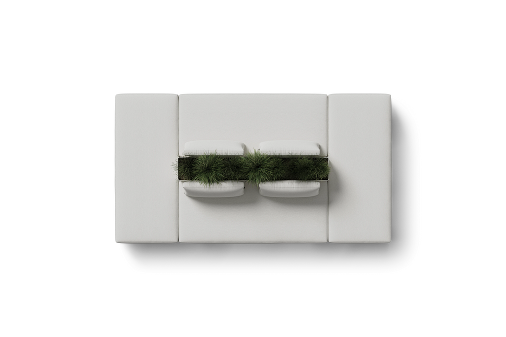Workaround Island – Charcoal | Sunbrella Nurture Charcoal / Planter – image 5