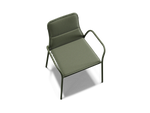 XY Dining Chair (Set of 2), with arm, in Olive, overhead view