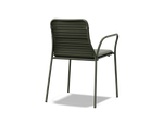 XY Dining Chair (Set of 2), with arm, in Olive, rear view