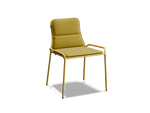 XY Dining Chair (Set of 2), armless, in Yellow, three-quarter view