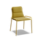 XY Dining Chair (Set of 2), armless, in Yellow, three-quarter view