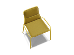 XY Dining Chair (Set of 2), armless, in Yellow, overhead view