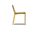 XY Dining Chair (Set of 2), armless, in Yellow, profile view