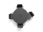 XY Dining Set, with arm, in Charcoal, overhead view