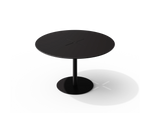 XY Round Dining Table, in Charcoal, front view